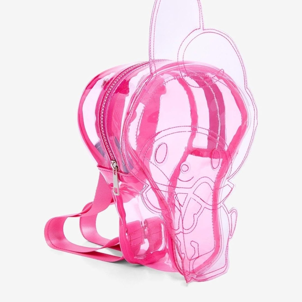 Stylish Pink Transparent Backpack - image 1